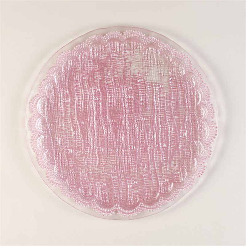 glass charger plate 1 Wholesale Glass Charger Plate PZ-064 - Image 1